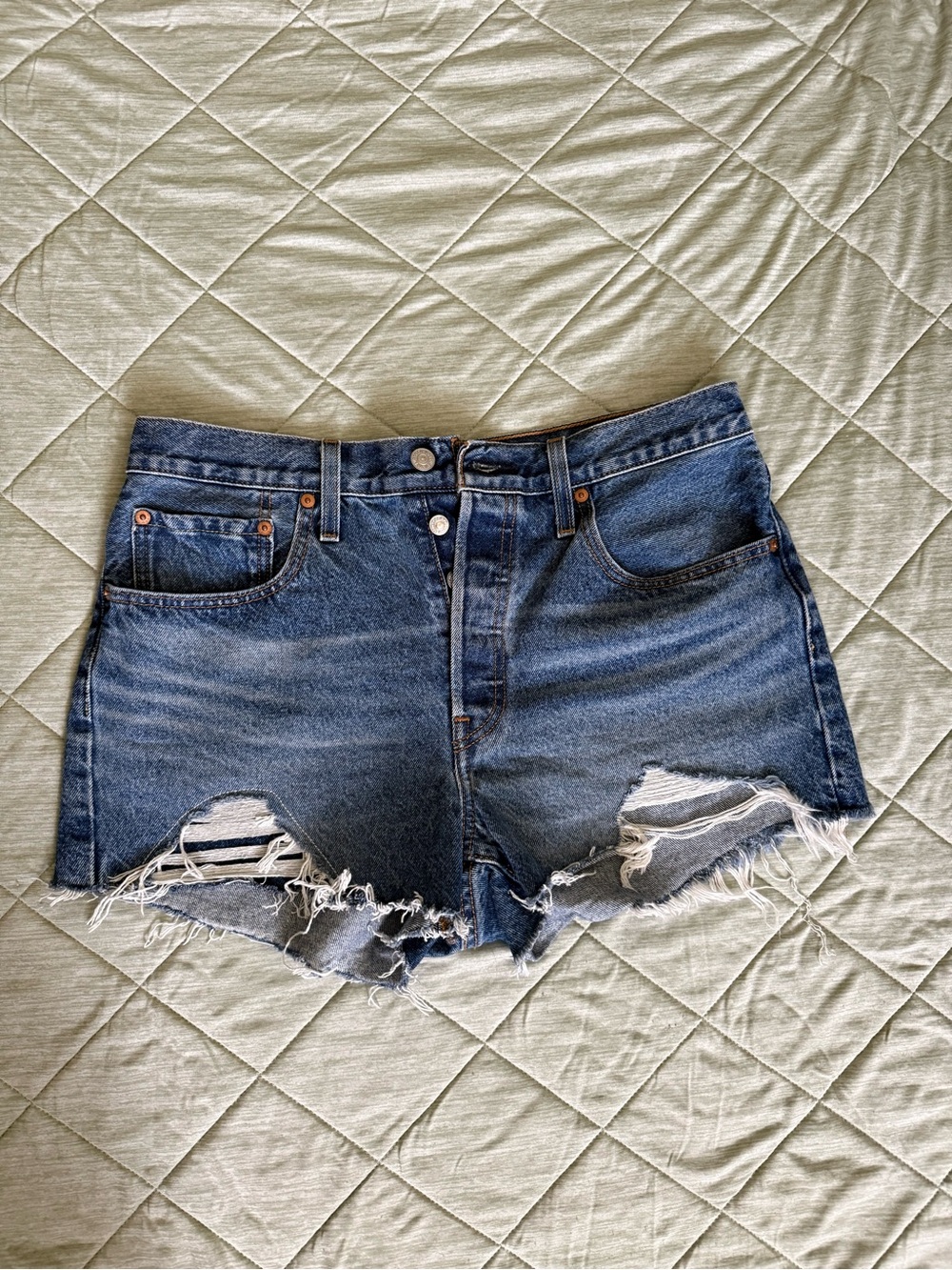 Levi’s High-Rise Distressed Denim Women's Shorts